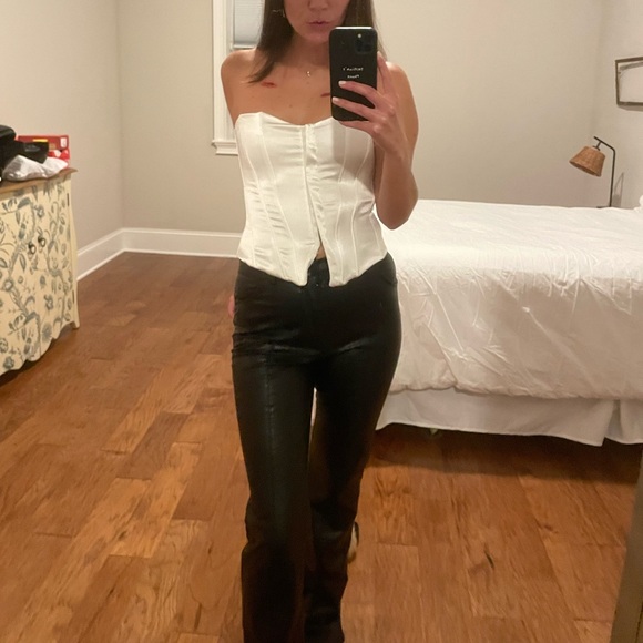 Zara strapless satin corset top. Size S. Like new condition - Picture 4 of 4